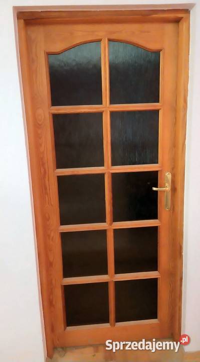 Sprzedam drzwi pokojowe 80 sosnowe LEWE UŻYWANE Owczarnia sprzedam