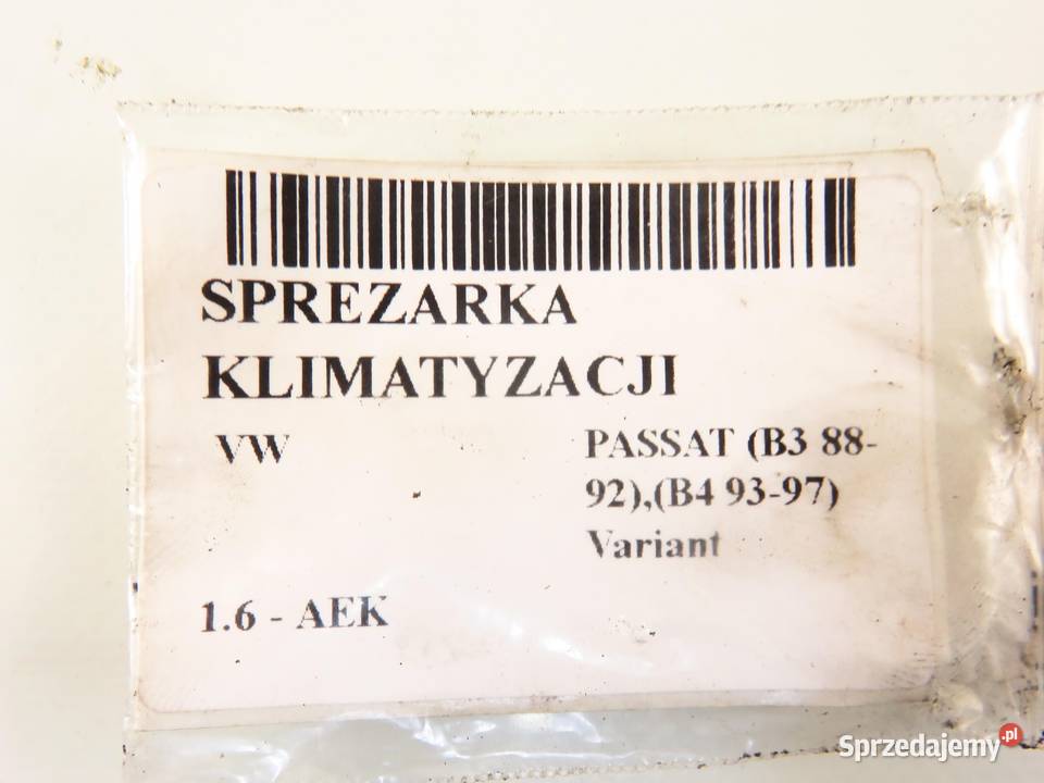 KOMPRESOR KLIMATYZACJI VW PASSAT B4 16