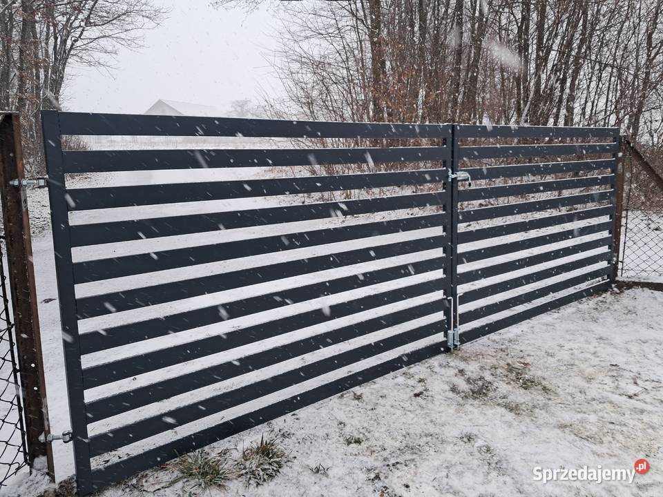 Brama palisadowa dwuskrzydłowa Kierlikówka