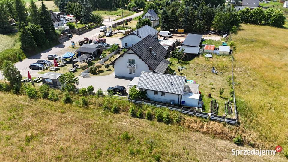 Dom Czaplinek Niwka budynki gospodarcze dachówka