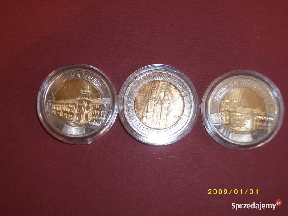 5 Odkryj Polskę 10 x trzy różne monety 2003 i małopolskie Kraków