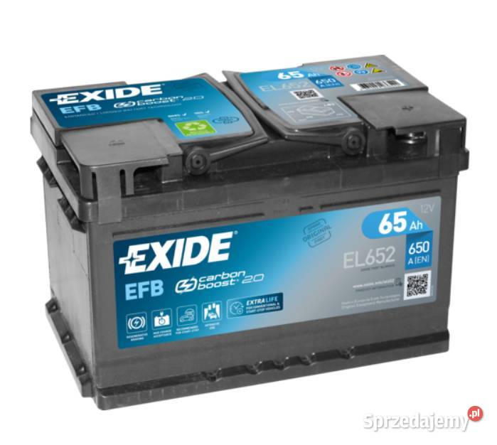 Akumulator 65Ah 650A Exide Start Stop EFB EL652 Kościerzyna