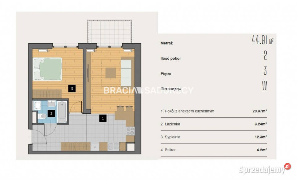 Mieszkanie Kraków Aleja Kijowska 4491 metrów apartamentowiec Mieszkania sprzedam