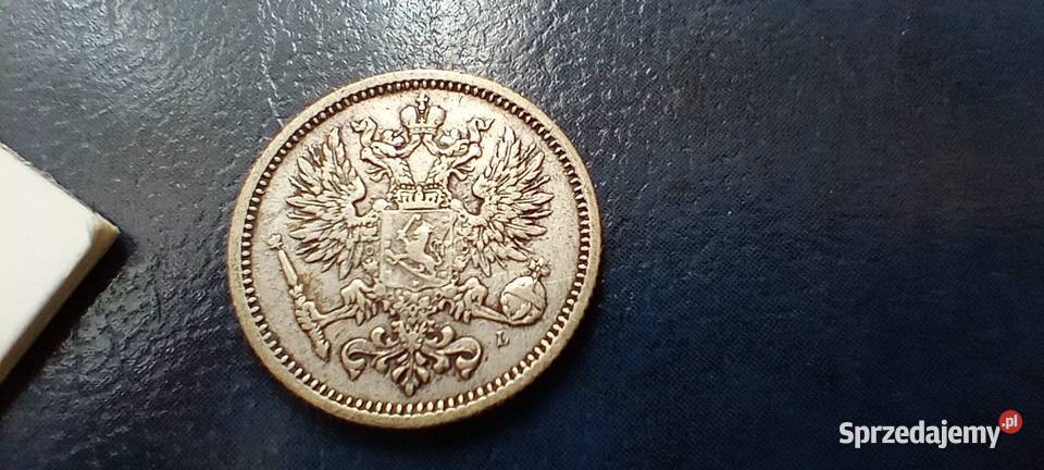 Stare monety 50 pennia 1890 Finlandia srebro