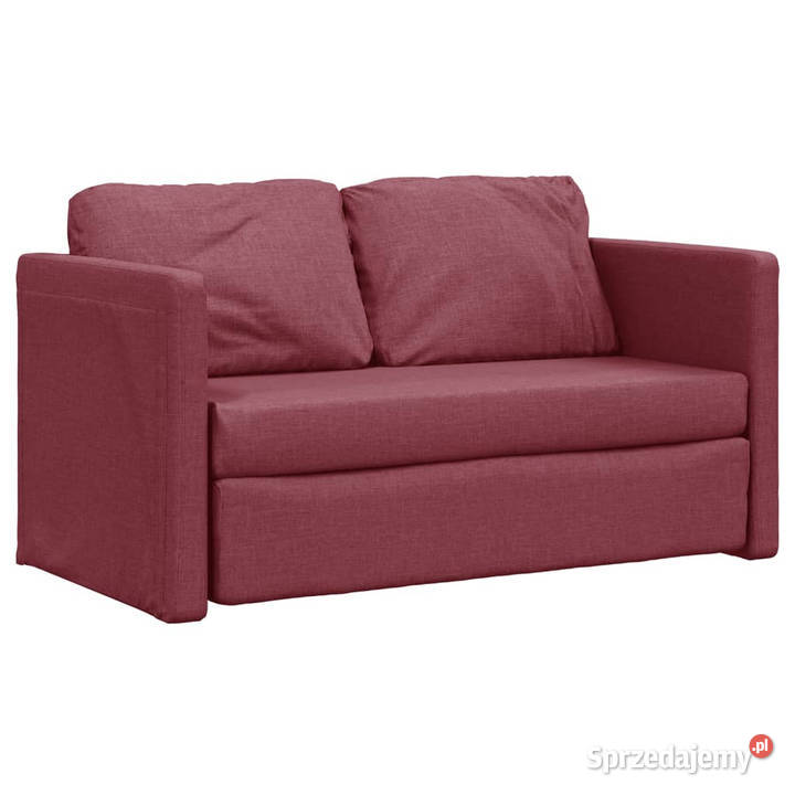 Sofa podłogowa 2w1 winna czerwień 112x174x55 Warszawa