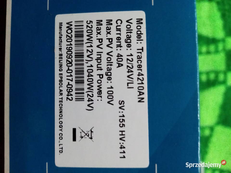 Regolator ładowania MPPT EPEVER 4210AN Tuszyn