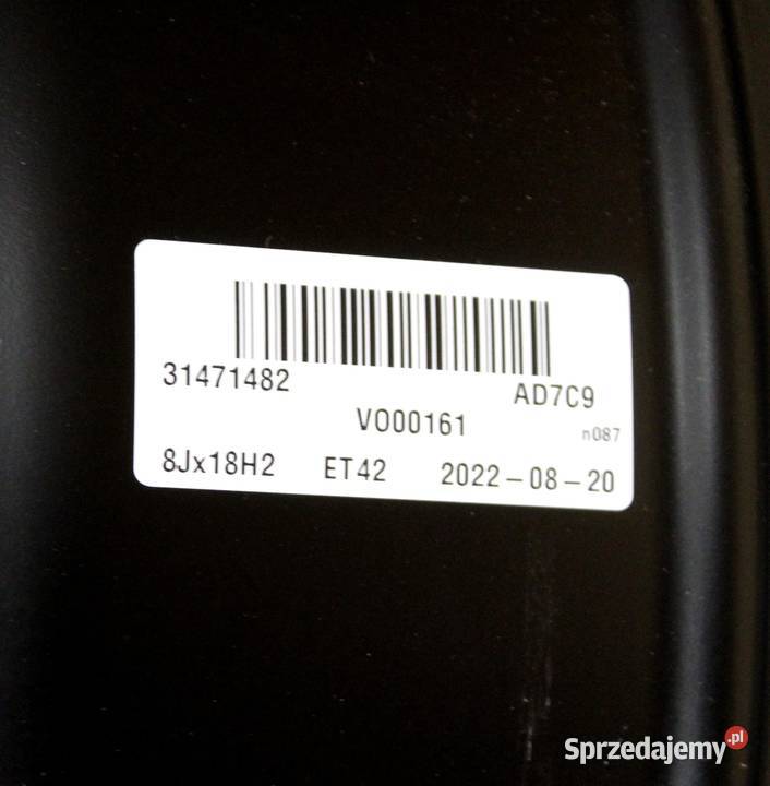 VOLVO V60 felga aluminiowa 18 RDesign Diamond dolnośląskie Bielany Wrocławskie
