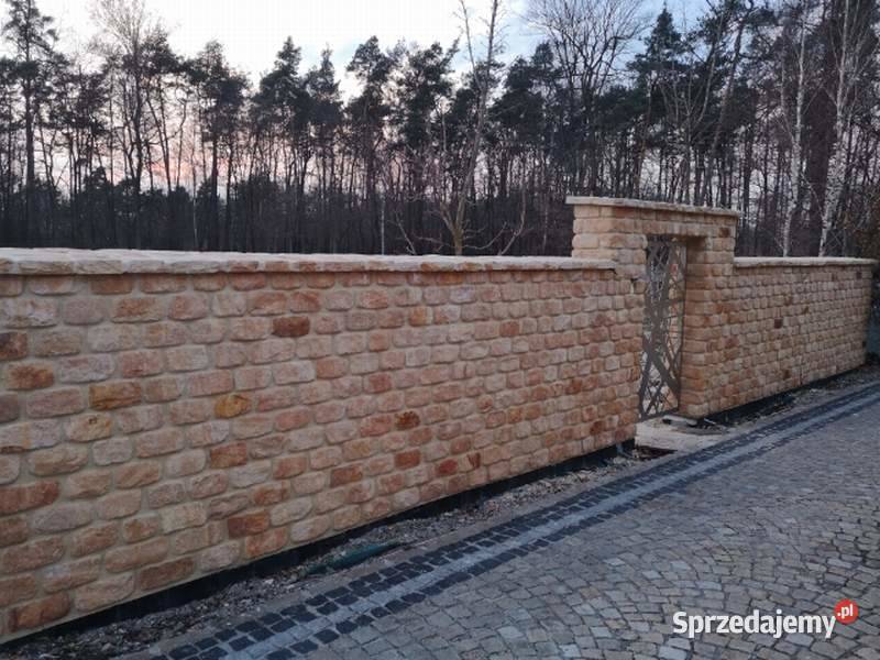 Kamień cegła na ogrodzenie ogrodzeniowy murowy łódzkie Wielgomłyny