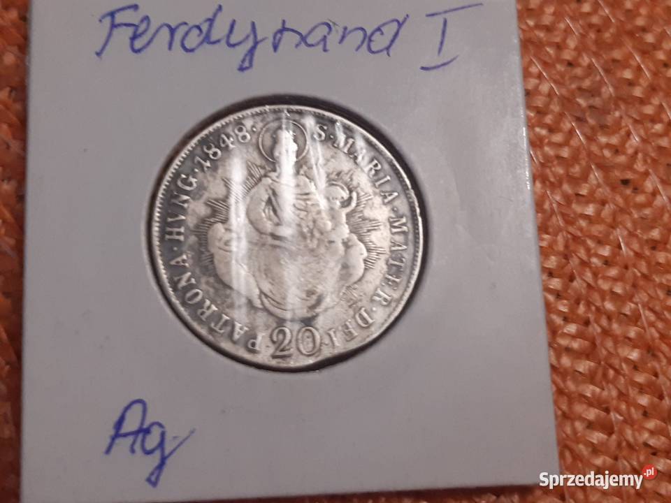 moneta srebrna Austrii z 1848r Numizmatyka