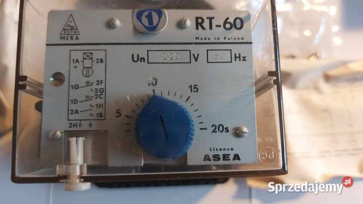 Elektromechaniczny czasowy przekaźnik RT60 Refa Dąbrowa Górnicza