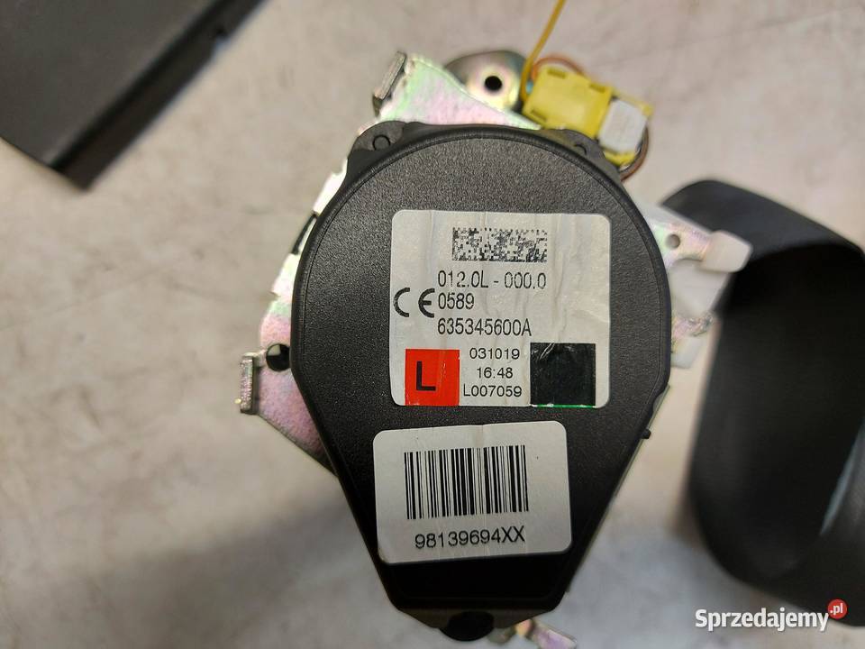 PEUGEOT 508 II Pas bezpieczeństwa przód lewy dolnośląskie