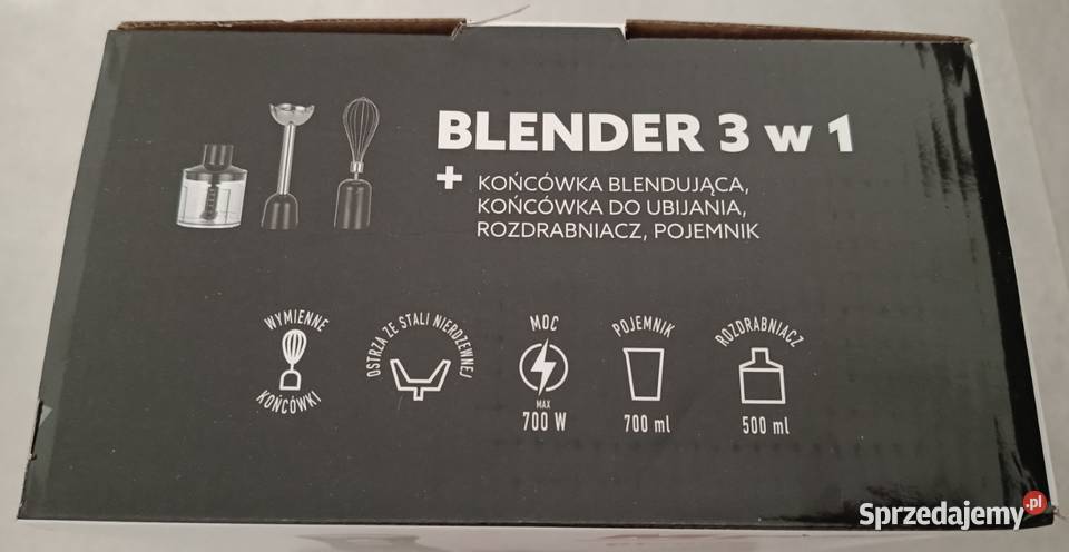 MPM BBL04 blender 3 w 1 700 W NOWY Ełk
