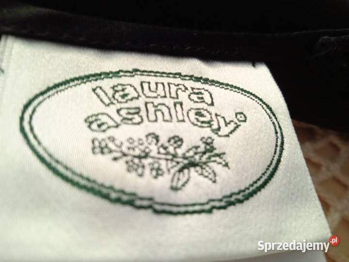 CZARNA DŁUGA SEXY SUKNIA Z ŻORŻETY LAURA ASHLEY czarny