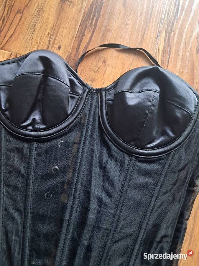 nowy piękny czarny przeźroczysty gorset rozmiar Sandomierz