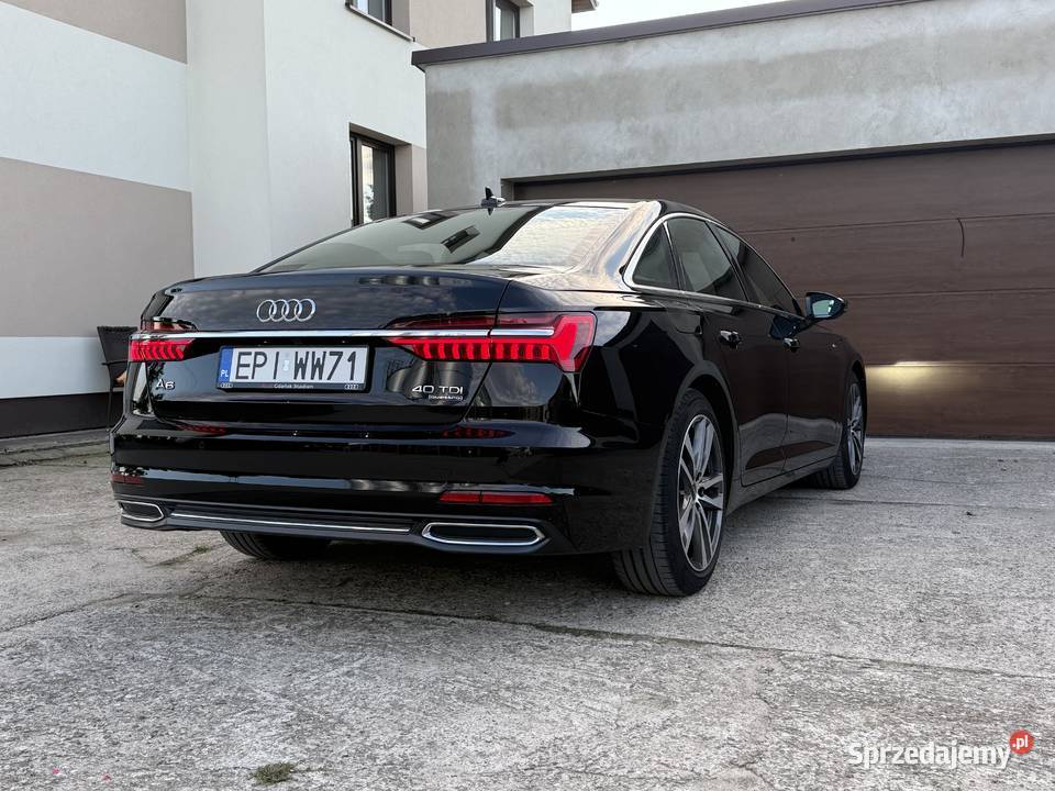 Audi A6 salon Polska pierwszy właściciel 2023 wspomaganie kierownicy łódzkie Piotrków Trybunalski