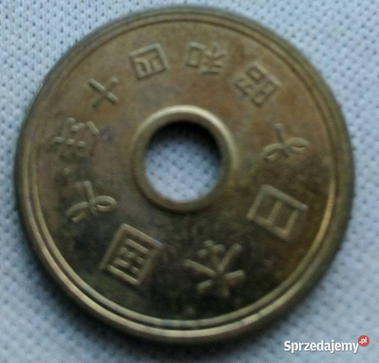JAPONIA5 YEN1989 r Z OTWOREM Legionowo sprzedam
