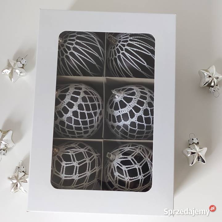 Bombki czarne szydełkowe podlaskie Białystok sprzedam