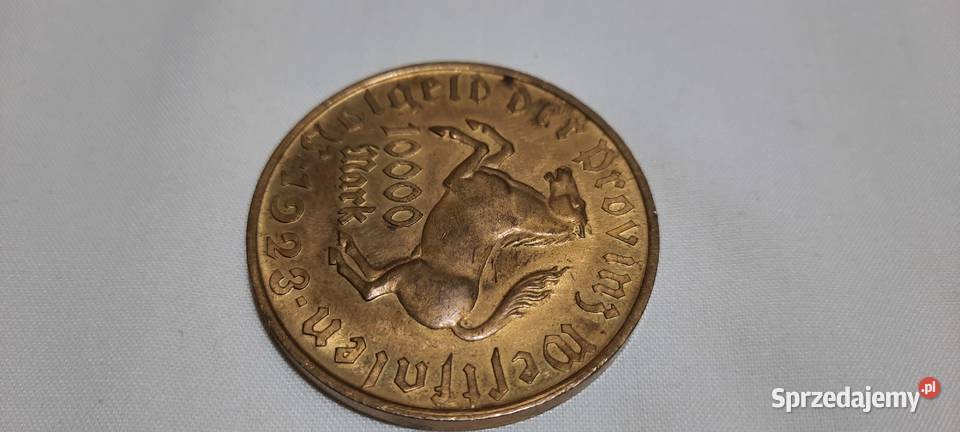 Moneta 10000 MAREK Westfalia 1923 STEIN NOTGELD Warszawa
