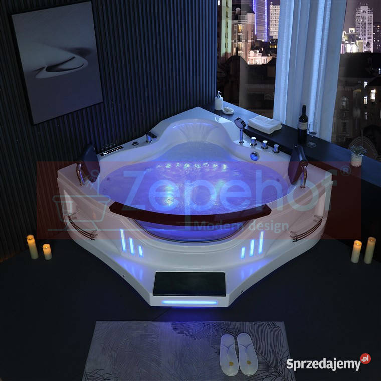 Wanna narożna z hydromasażem BS Grabówka