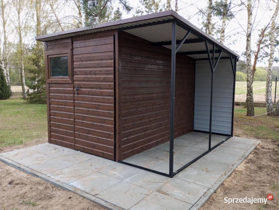 Domek narzędziowy z wiatą 3x3 Żyrardów