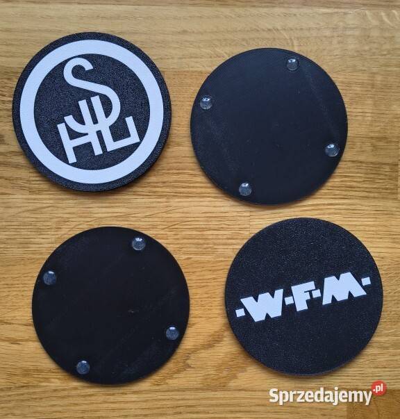 Zestaw 4 podkładek pod szklanki z logo SFM Junak Kraków