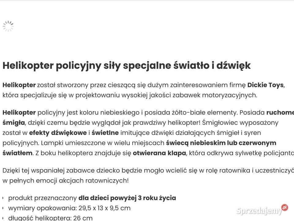 DICKIE TOUD Helikopter POLICE