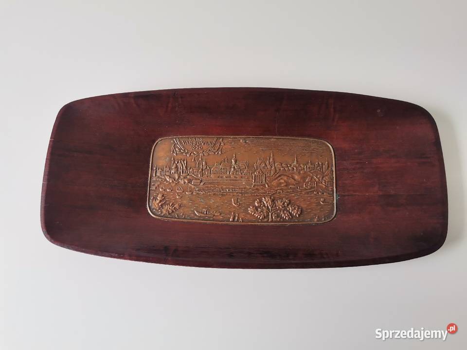 Stara wisząca patera Warszawa design PRL 1960 Katowice