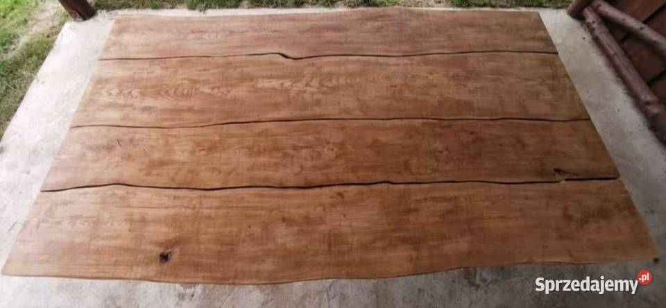 Ręcznie wykonany stół z litego drewna jesion dąb