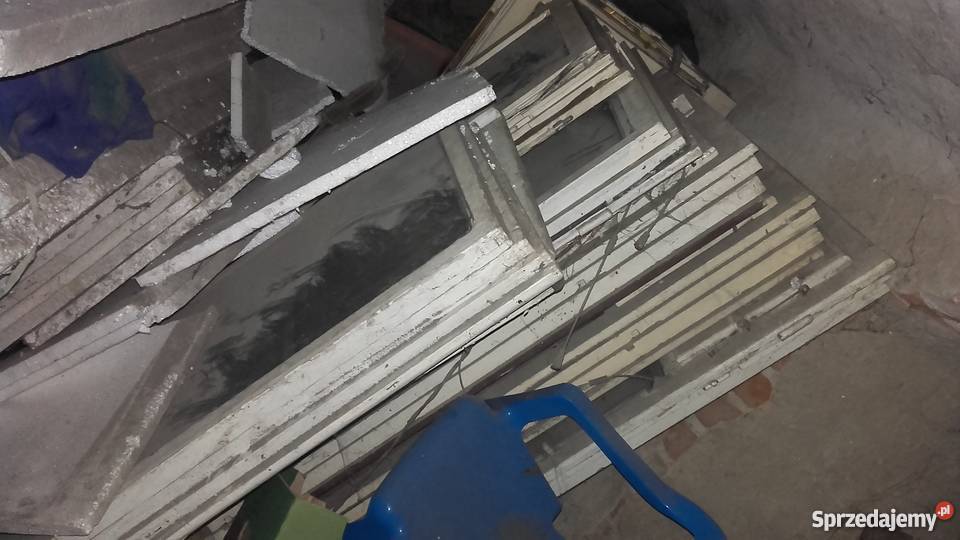 Okna Drewniane Używane do Domu Na szklarnie Drewno Sulęcin sprzedam