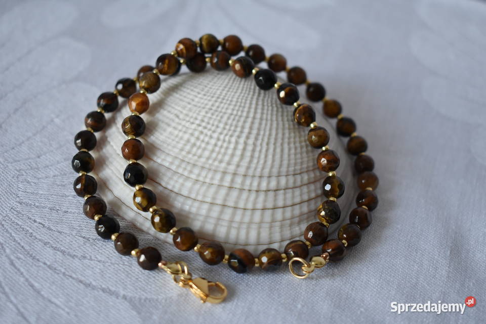 Naszyjnik tygrysie oko mazowieckie Warszawa sprzedam