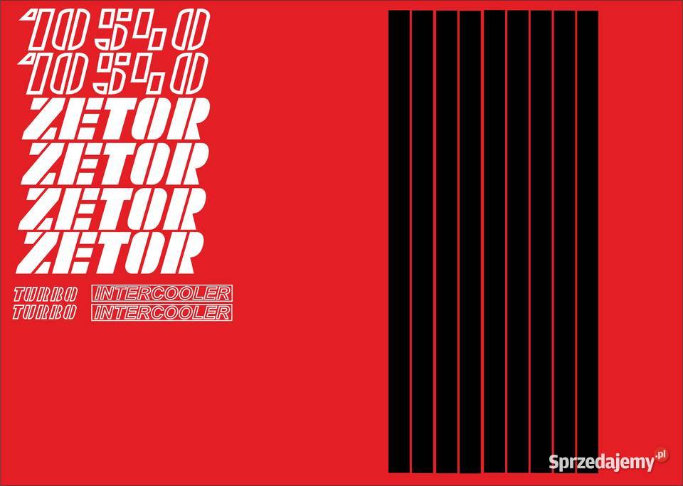 Naklejki zetor 10540 turbo zamienniki Pozostałe Pozostałe kujawsko-pomorskie