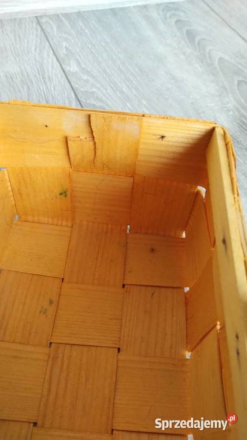 koszyk koszyczek dekoracyjny ozdobny żółty odcienie żółtego Poznań