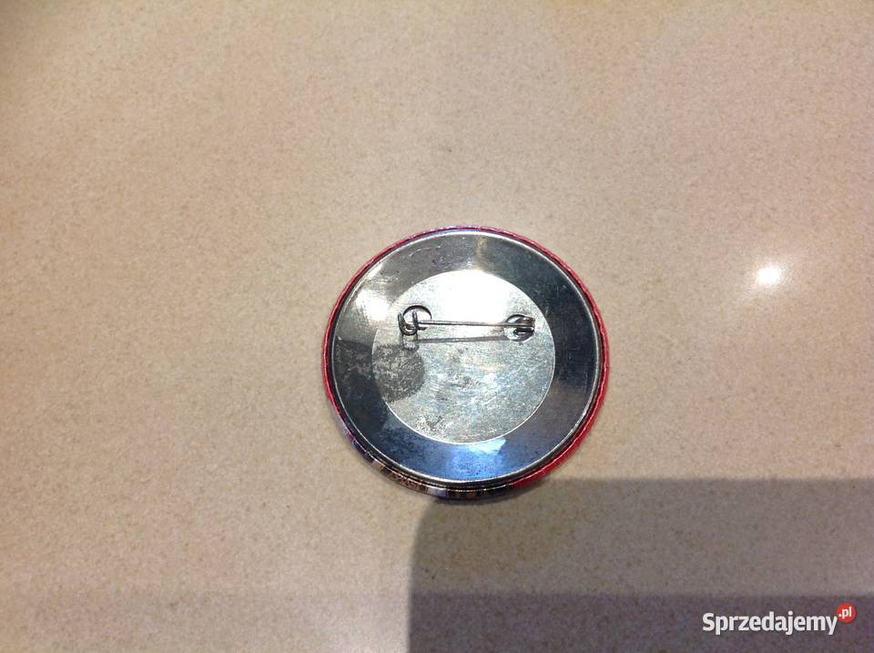 Plakietka Przypinka BILD Metalowa z Papierzem Nowa Sól