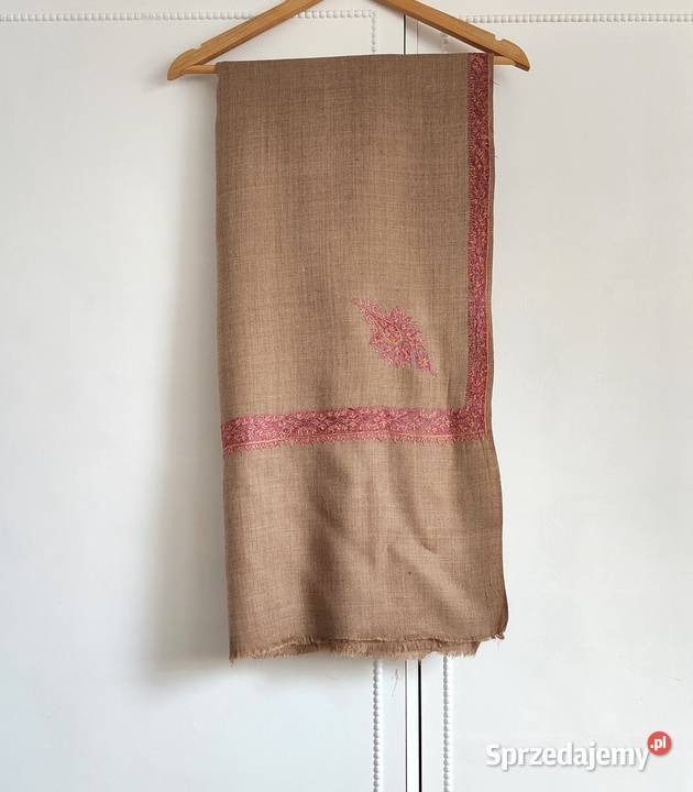 Szal orientalny indyjski haftowany haft paisley Uniseks Szczecin