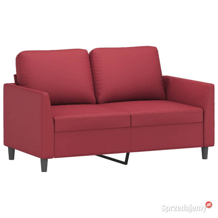 2osobowa sofa winna czerwień 120 sztuczna skóra mazowieckie Warszawa