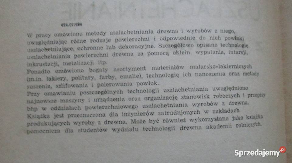 Powierzchniowe uszlachetnianie wyrobów z Łódź sprzedam