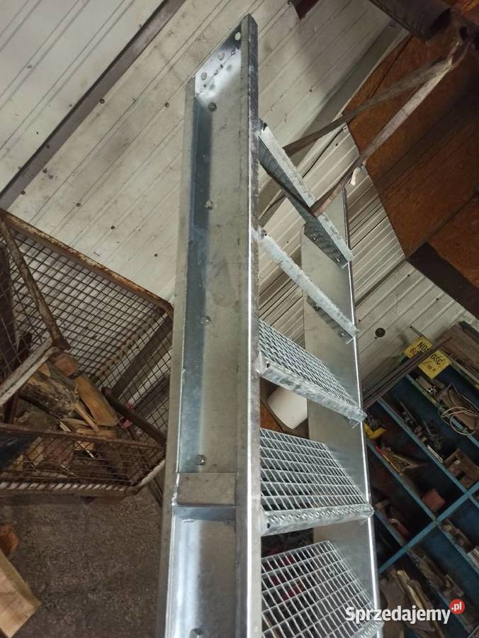 Schody metalowe wema ocynk wejście na 3 metry lubelskie Elżbieta sprzedam