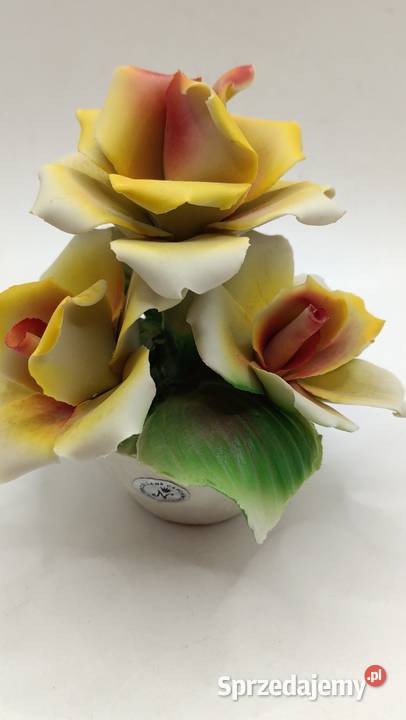 Porcelana dekoracja posy kwiaty róże Italy