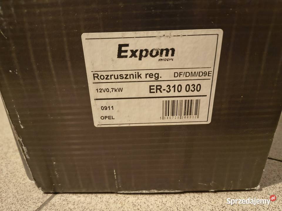 Rozrusznik Opel 9 zębów Astra Corsa Vectra A B C Bronisin Dworski