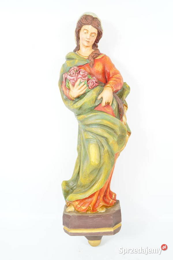 Figura drewniana polichromia Święta Dorota Gizałki