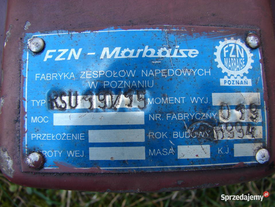 przekładnia zębata 190 do 1 reduktor