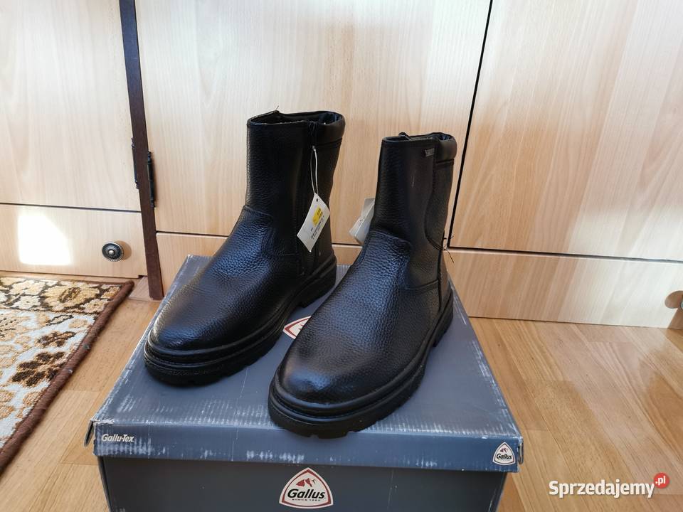 Buty skórzane zimowe z kożuszkiem Gallus Ruda Śląska sprzedam