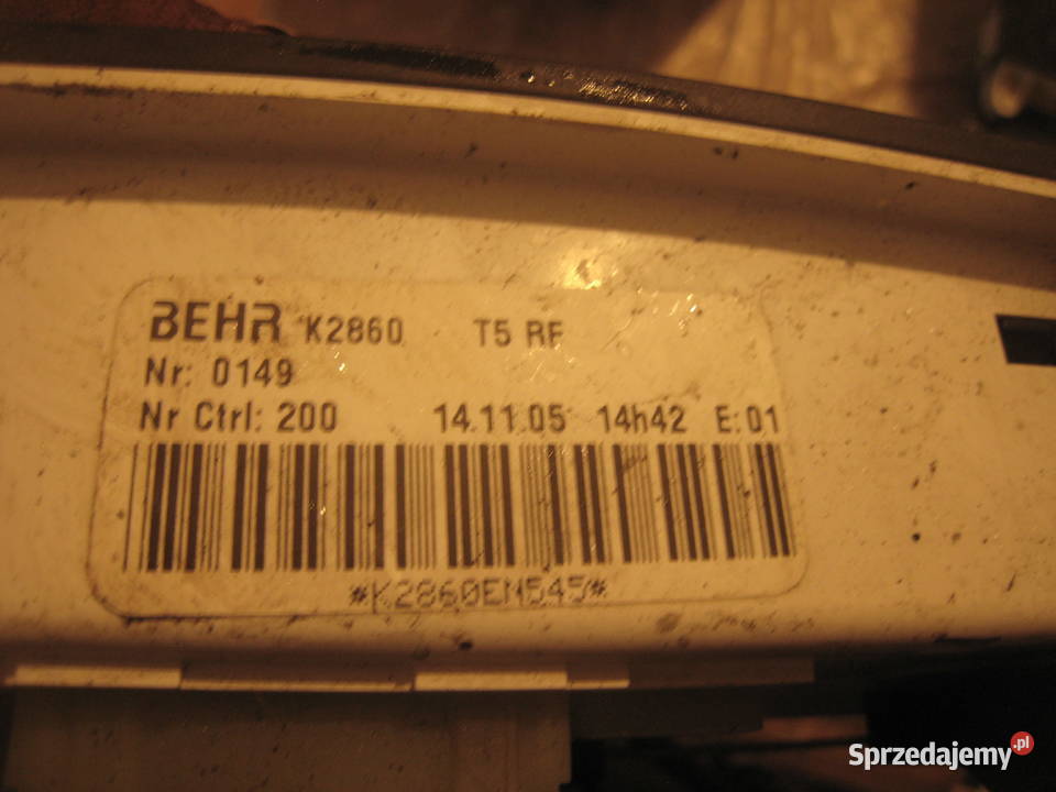 Panel sterowania nawiewów klimatyzacji Peugeot Panele sterowania, przełączniki małopolskie Kraków