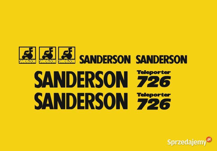 Naklejki ładowarka teleskopowa Sanderson 726 Szczecin