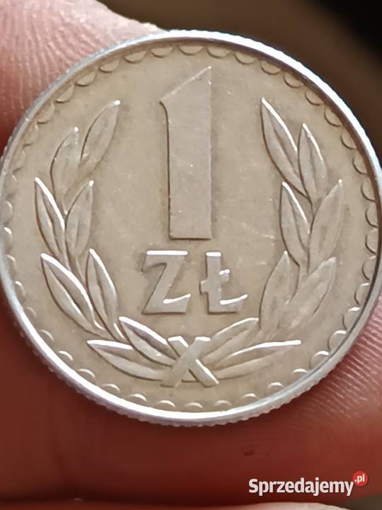 Sprzedam monete 1 zloty 1988 mala skretka