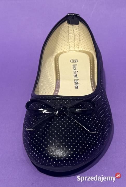 Czarne baleriny z kokardą rozmiar 36 AK10 Żyrardów