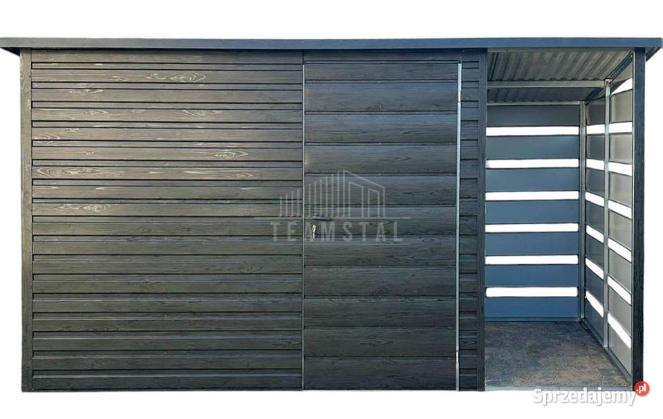 Schowek domek ogrodowy 3x2m wiata 1m drzwi