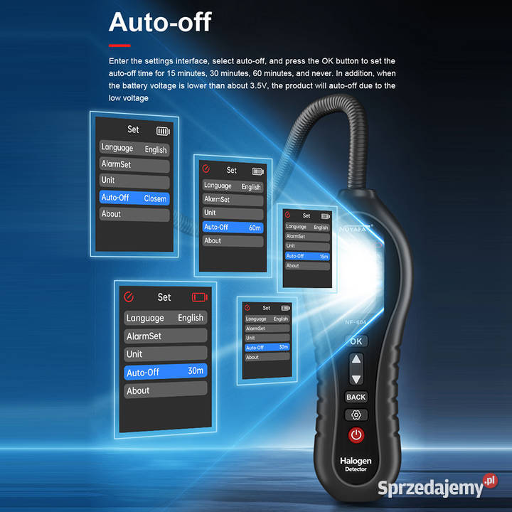 Detektor gazu halogenowego wycieku fluoru Wrocław