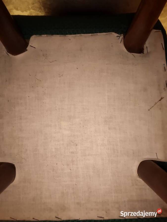 Krzesła drewno lakier zielone