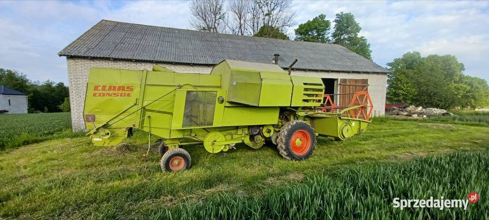 Kombajn zbożowy Claas Consul z sieczkarnią Heder Zbożowe Mostek
